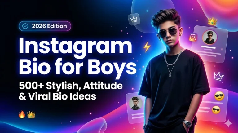 Instagram Bio For Boys
