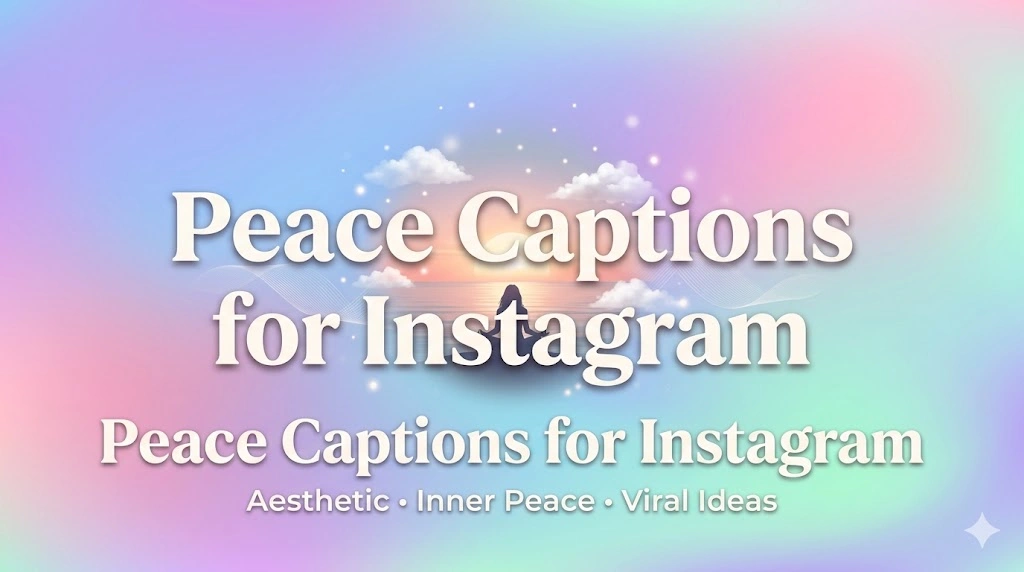 Peace Captions For Instagram