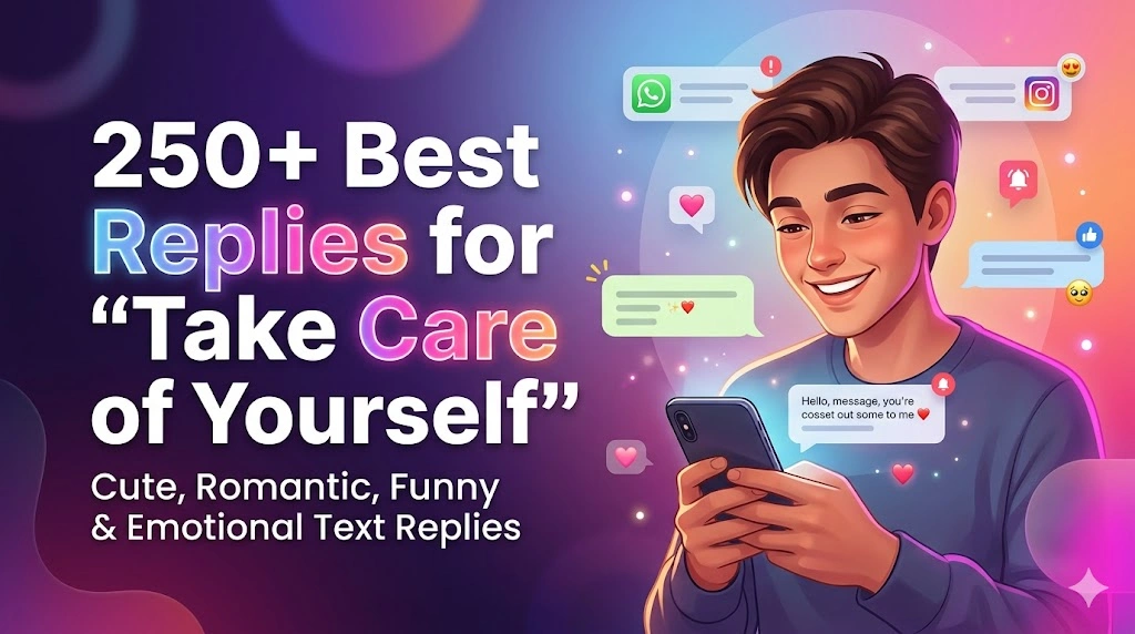Reply For Take Care Of Yourself