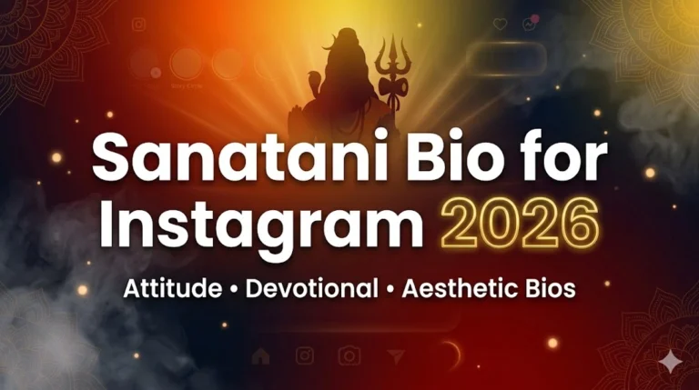 Sanatani Bio for Instagram