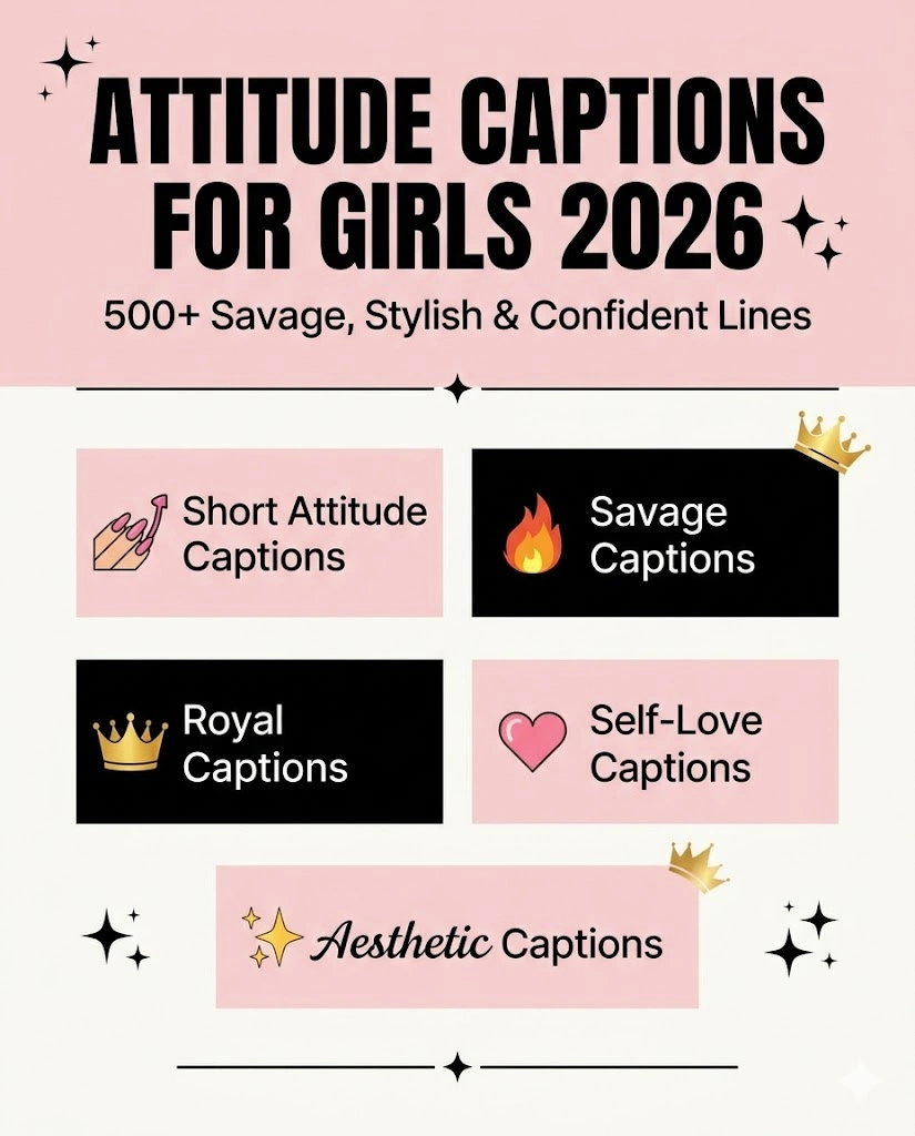 Attitude Captions For Girls