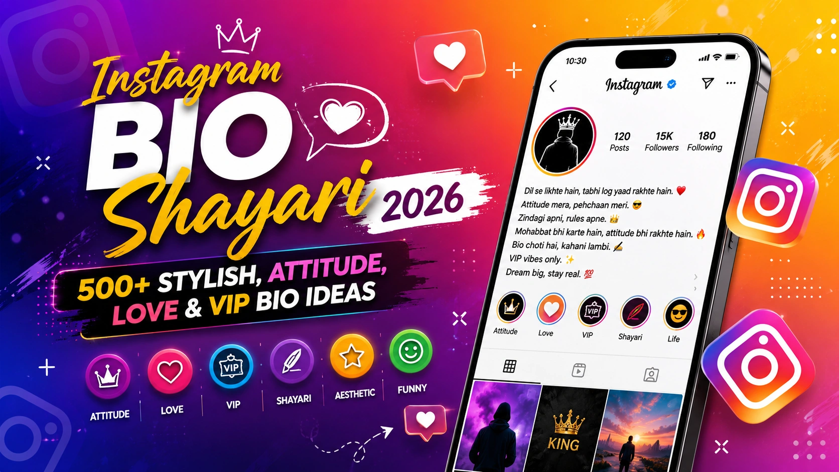 instagram bio shayari