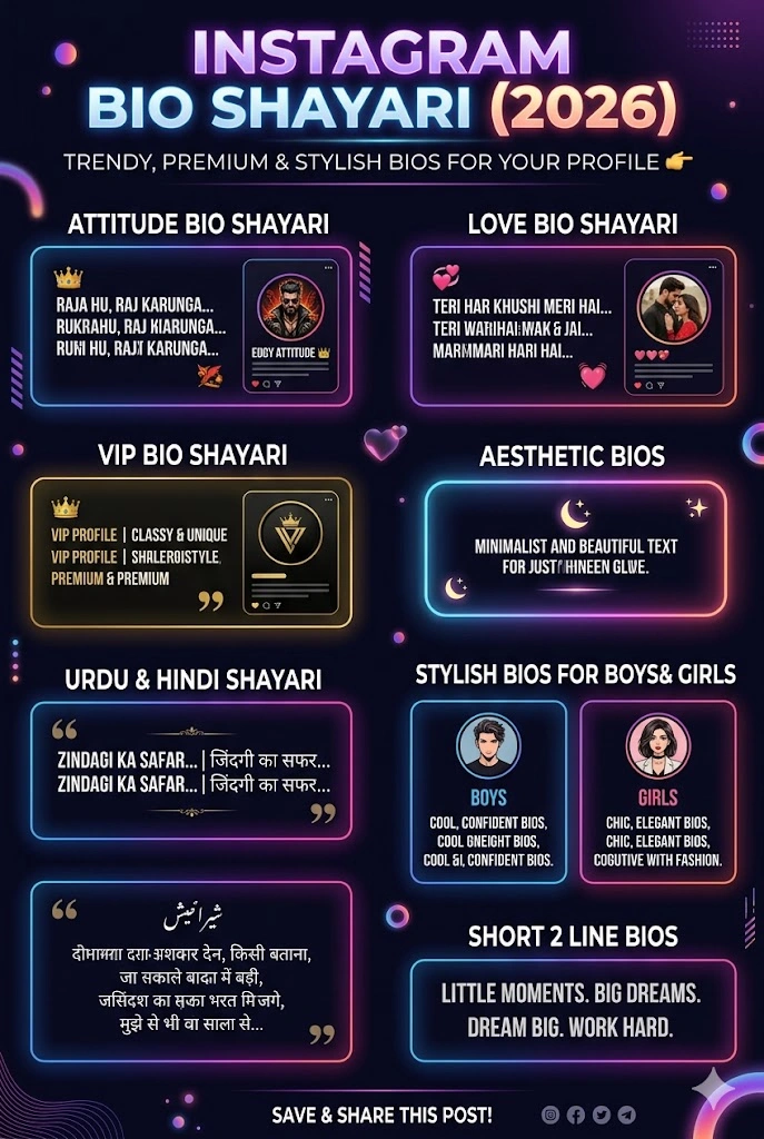 instagram bio shayari