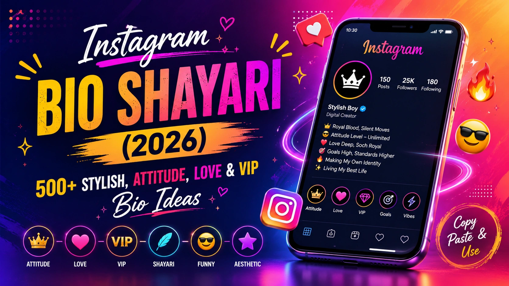 instagram bio shayari