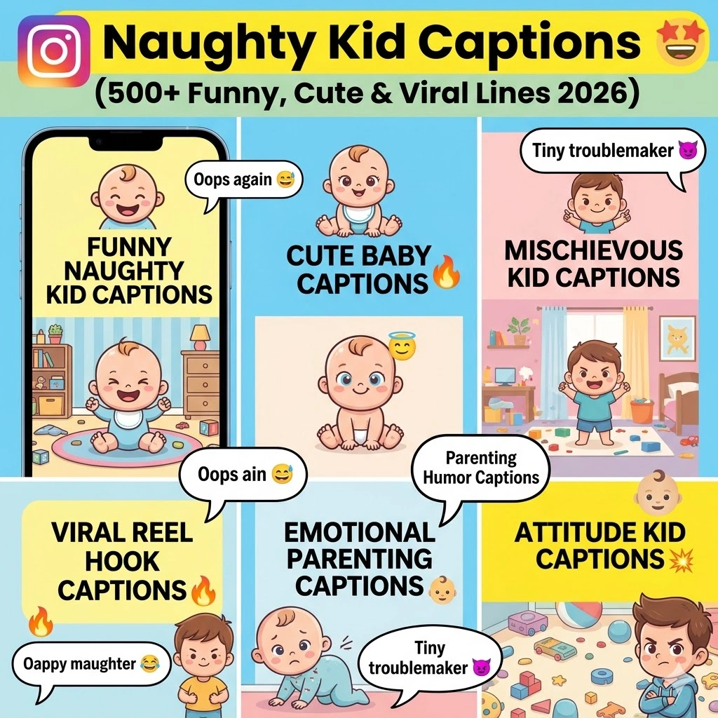 Naughty Kid Captions