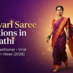 nauvari saree captions in marathi