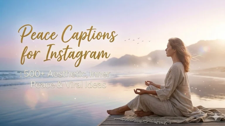 peace captions for instagram