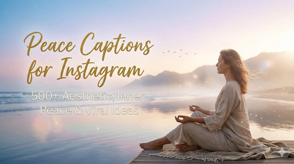 peace captions for instagram