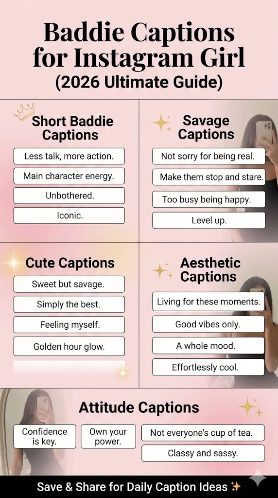 Baddie Captions For Instagram Girl