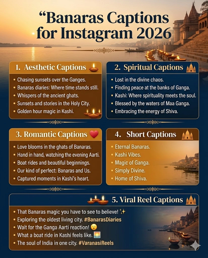 Banaras Captions For Instagram