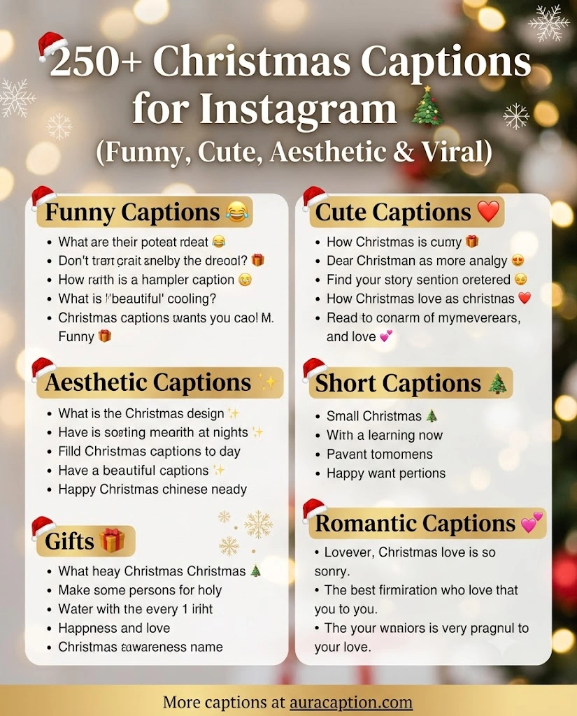 Christmas Captions Instagram