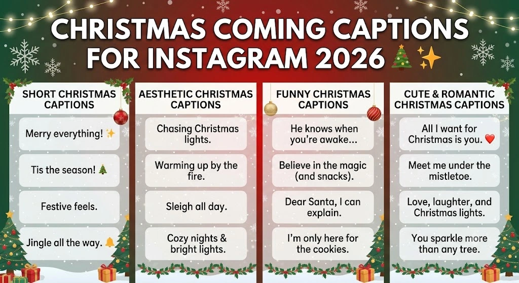 Christmas Coming Captions Instagram