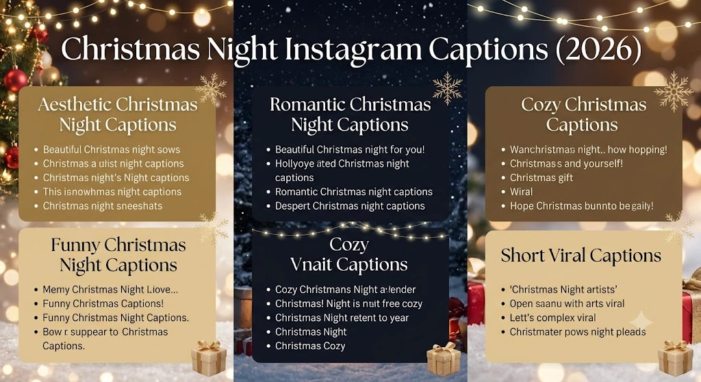 Christmas Night Instagram Captions