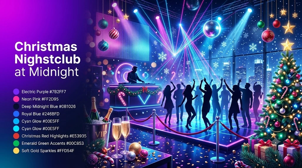 Christmas Night Club Instagram Captions