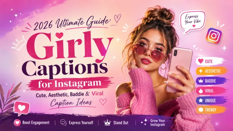 Girly Captions For Instagram