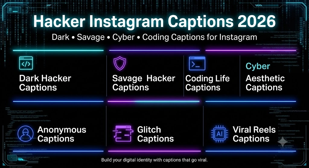 Hacker Instagram Captions