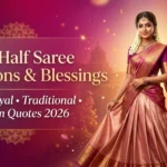 Half Saree Captions