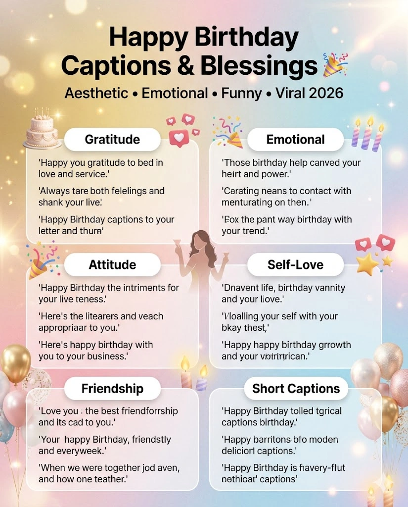 Happy Birthday Captions