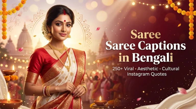 Saree Captions In Bengali