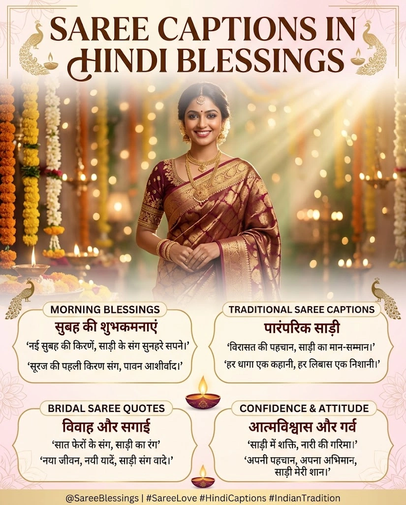 Saree Captions In Hindi