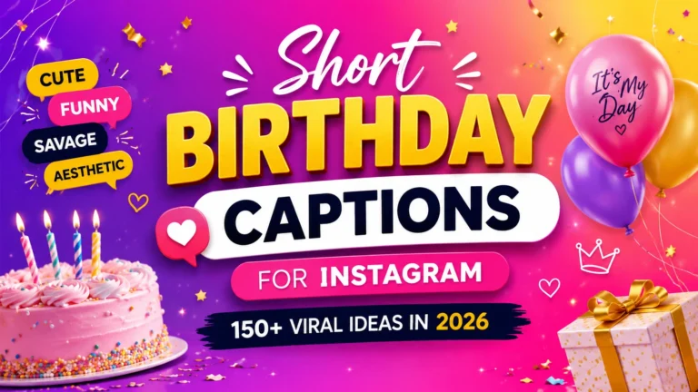 Short Birthday Captions For Instagram