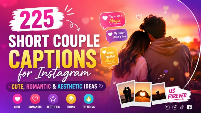 Short Couple Captions Instagram