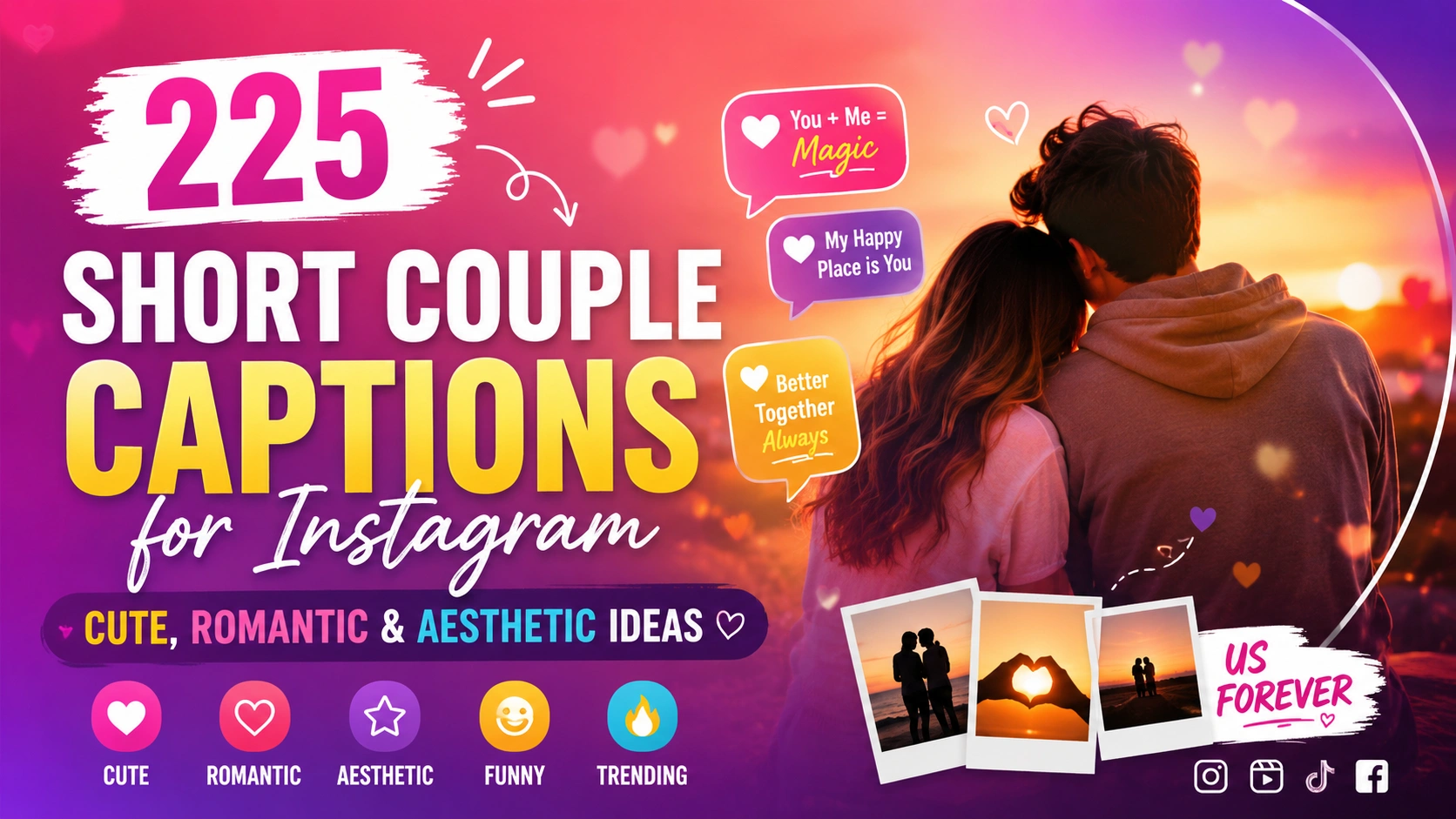 Short Couple Captions Instagram