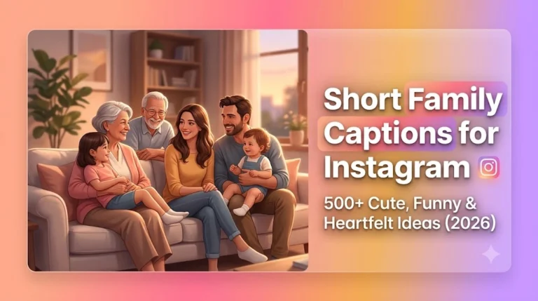 Short Family Captions Instagram