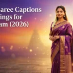 South Saree Captions