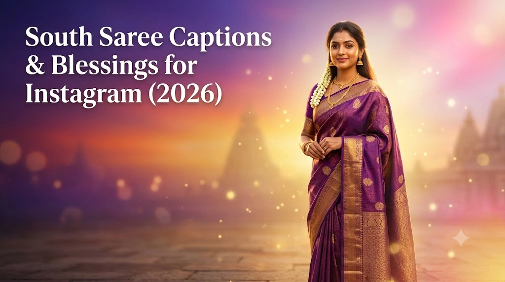 South Saree Captions