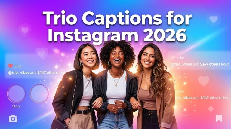 Trio Captions For Instagram