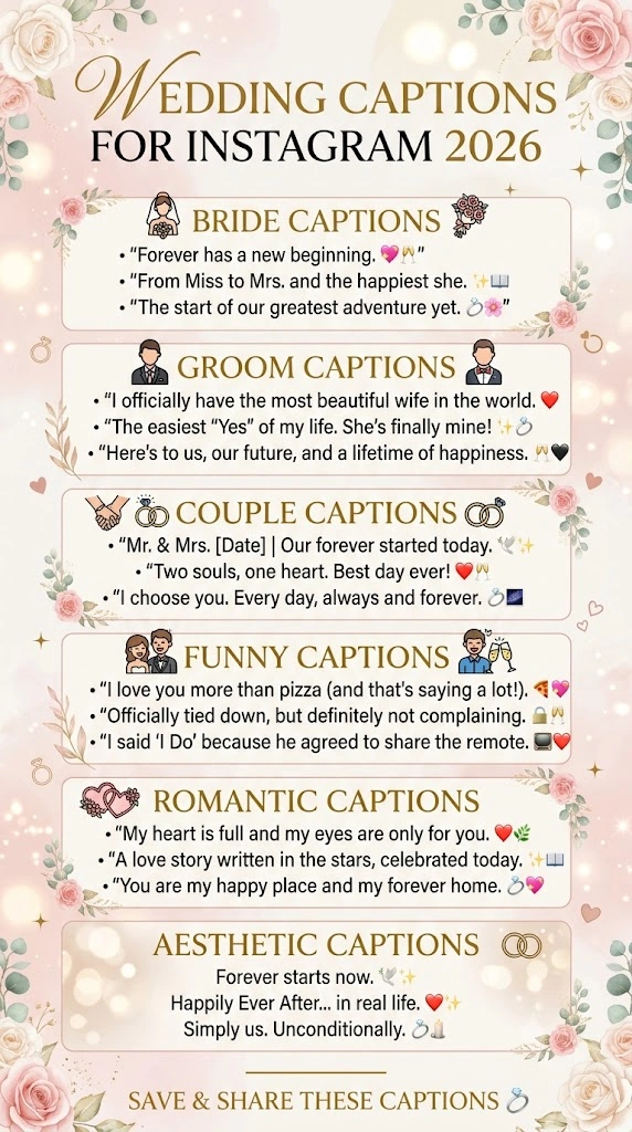 Wedding Captions Instagram