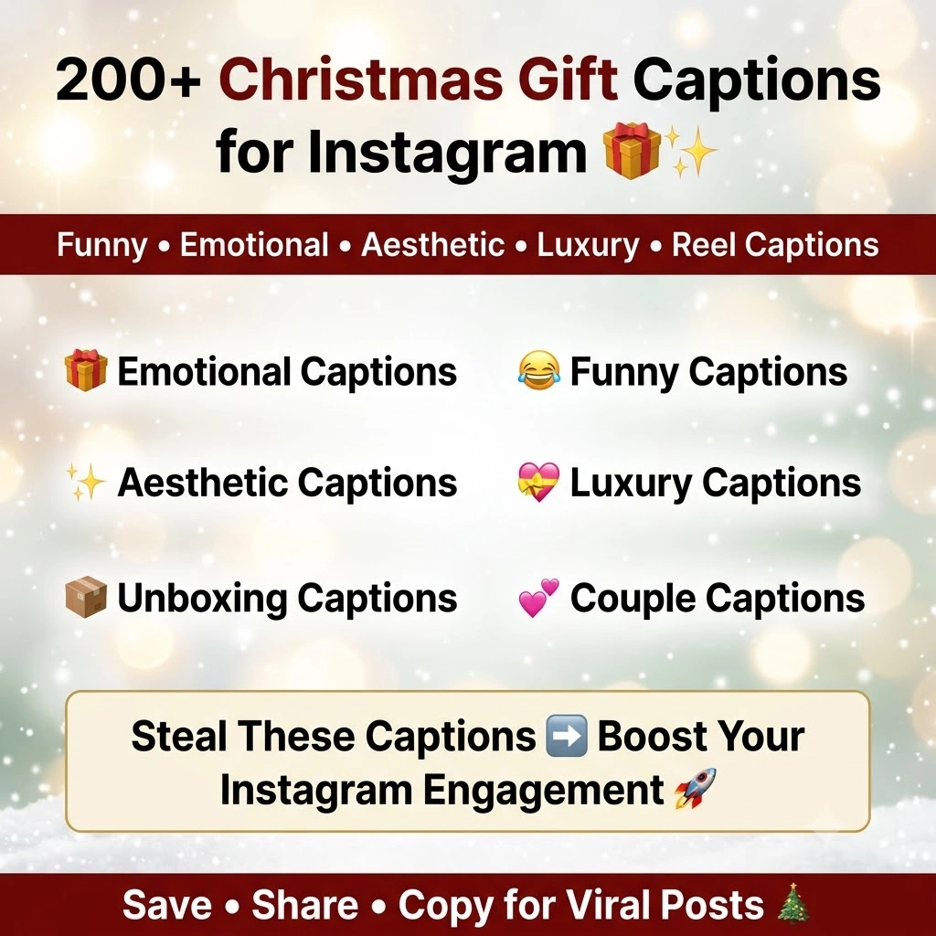 Christmas Gift Captions Instagram