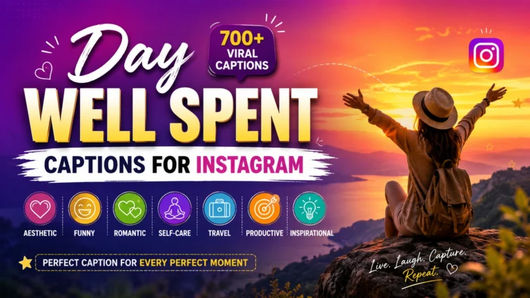 Day Well Spent Captions Instagram