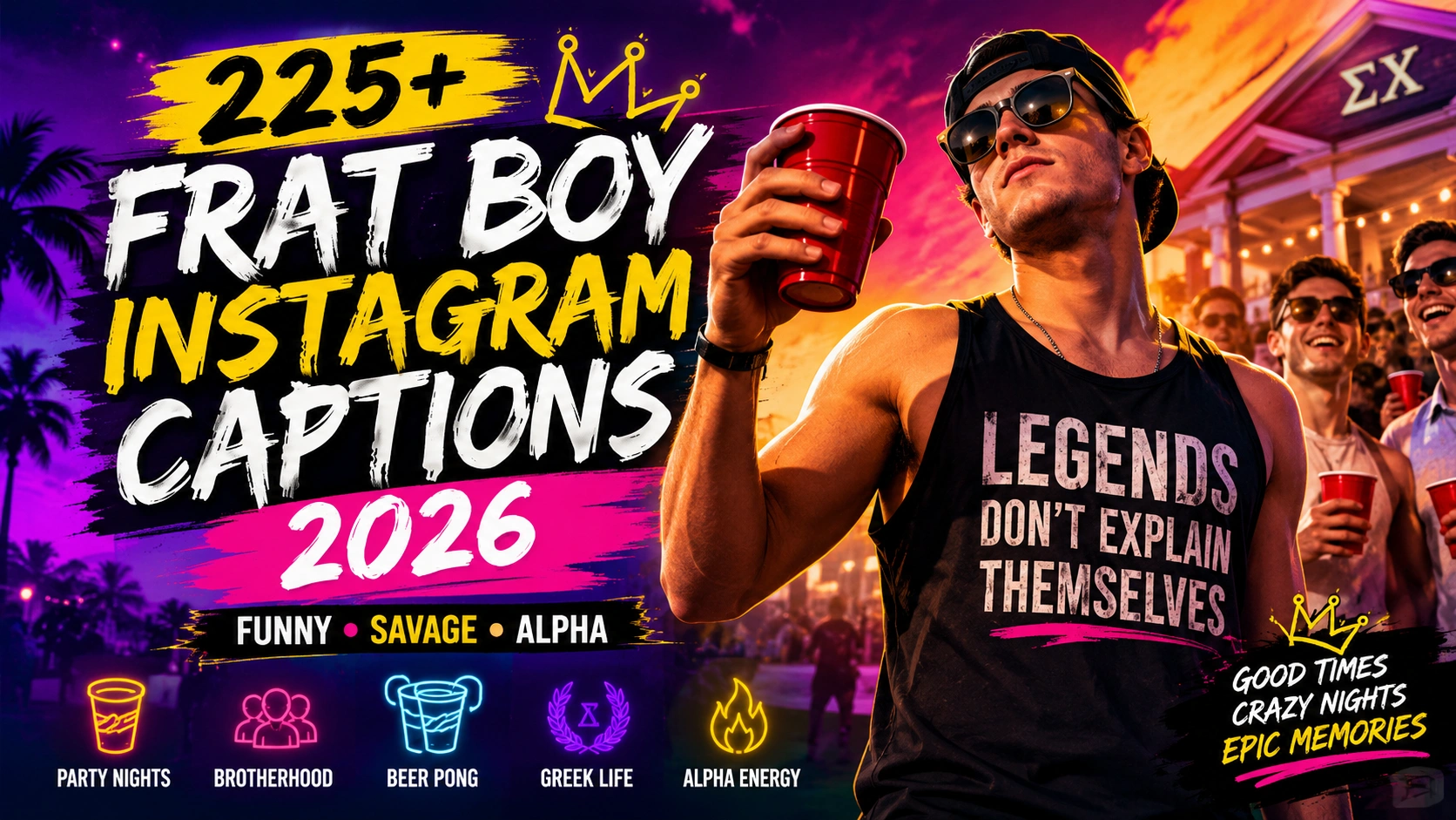 Frat Boy Instagram Captions
