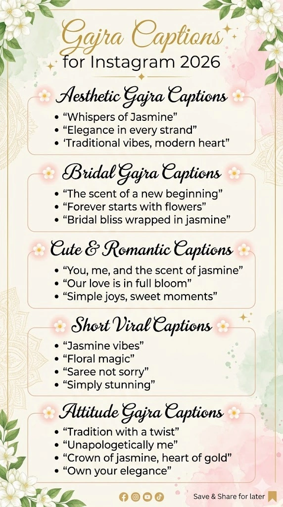 Gajra Captions