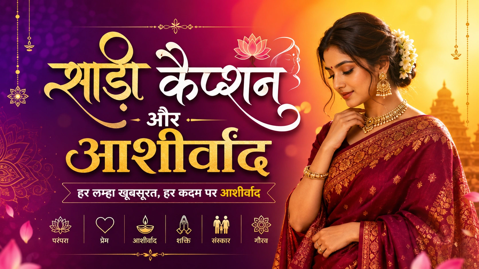 Saree Captions In Hindi
