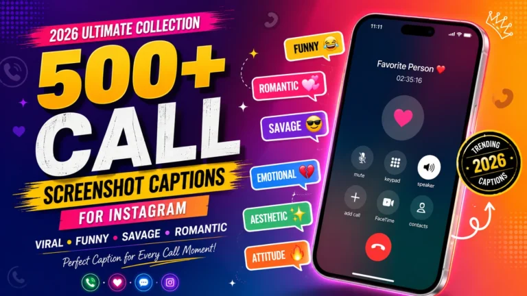 Call Screenshot Captions