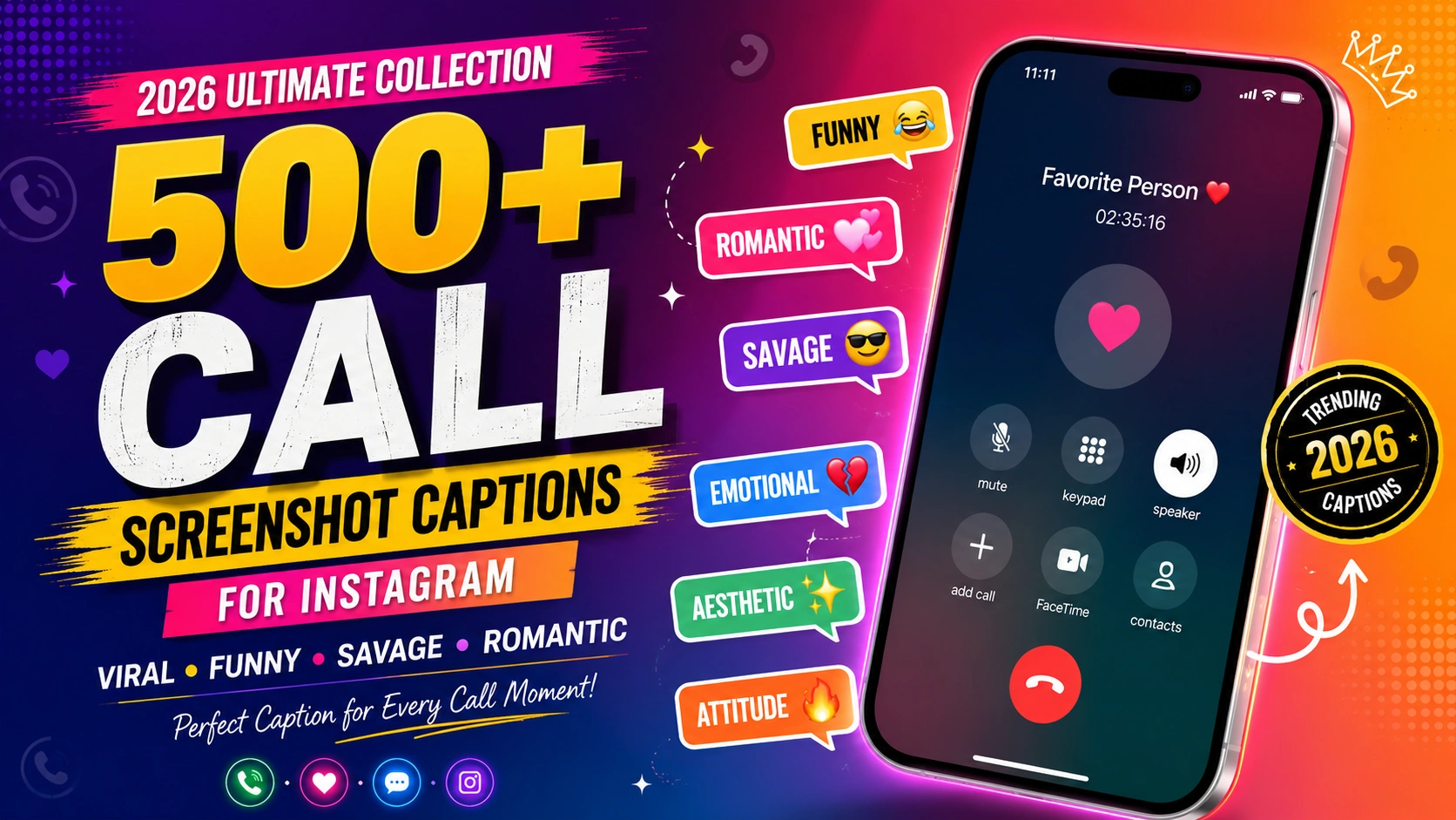 Call Screenshot Captions