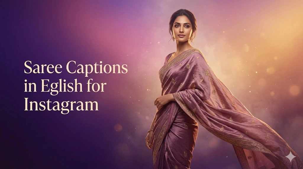Saree Captions In English For Instagram
