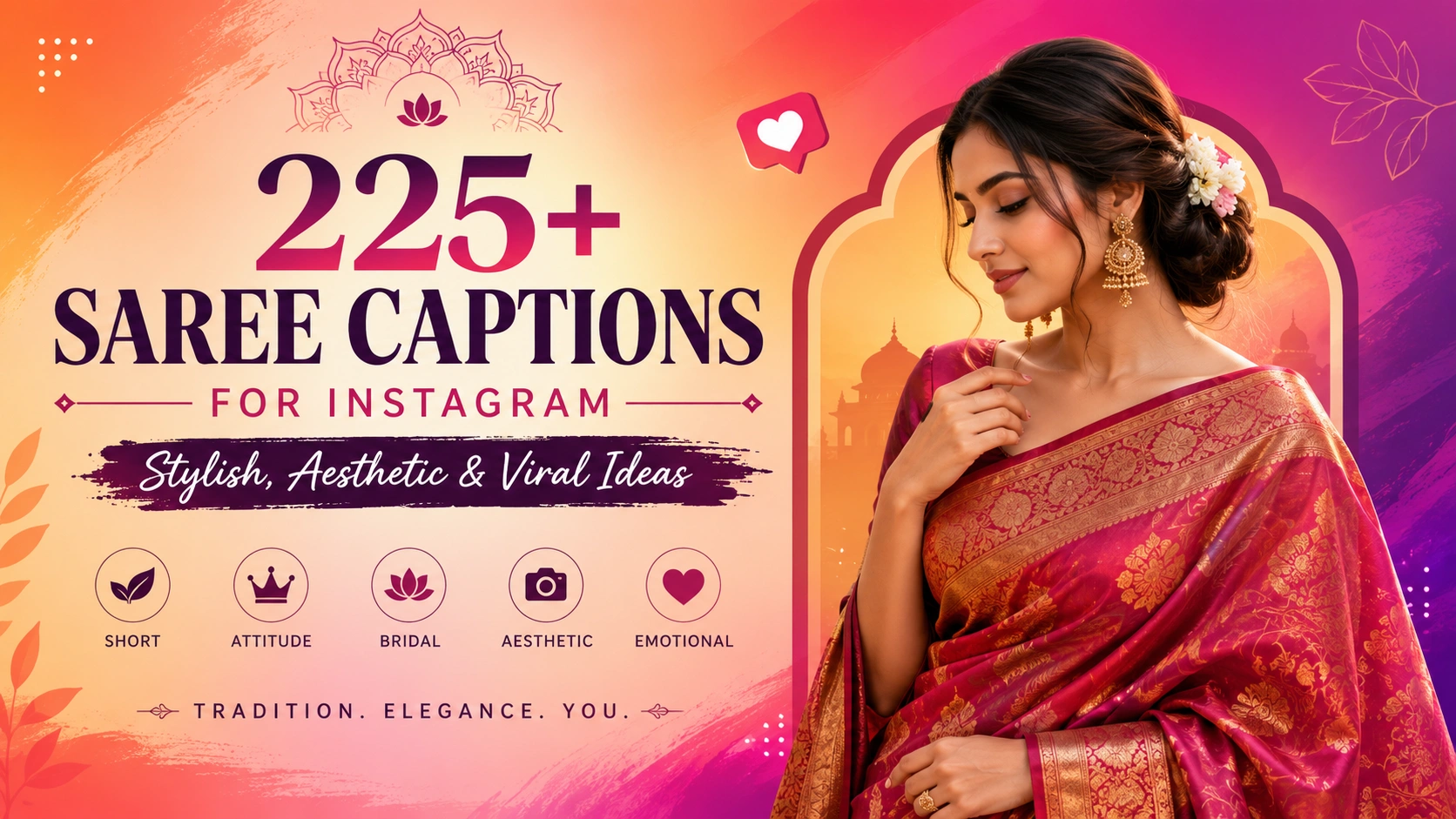 Saree Captions Instagram