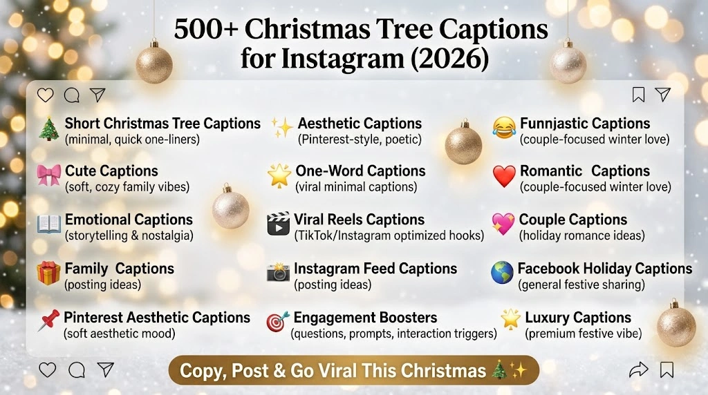 Christmas Tree Captions