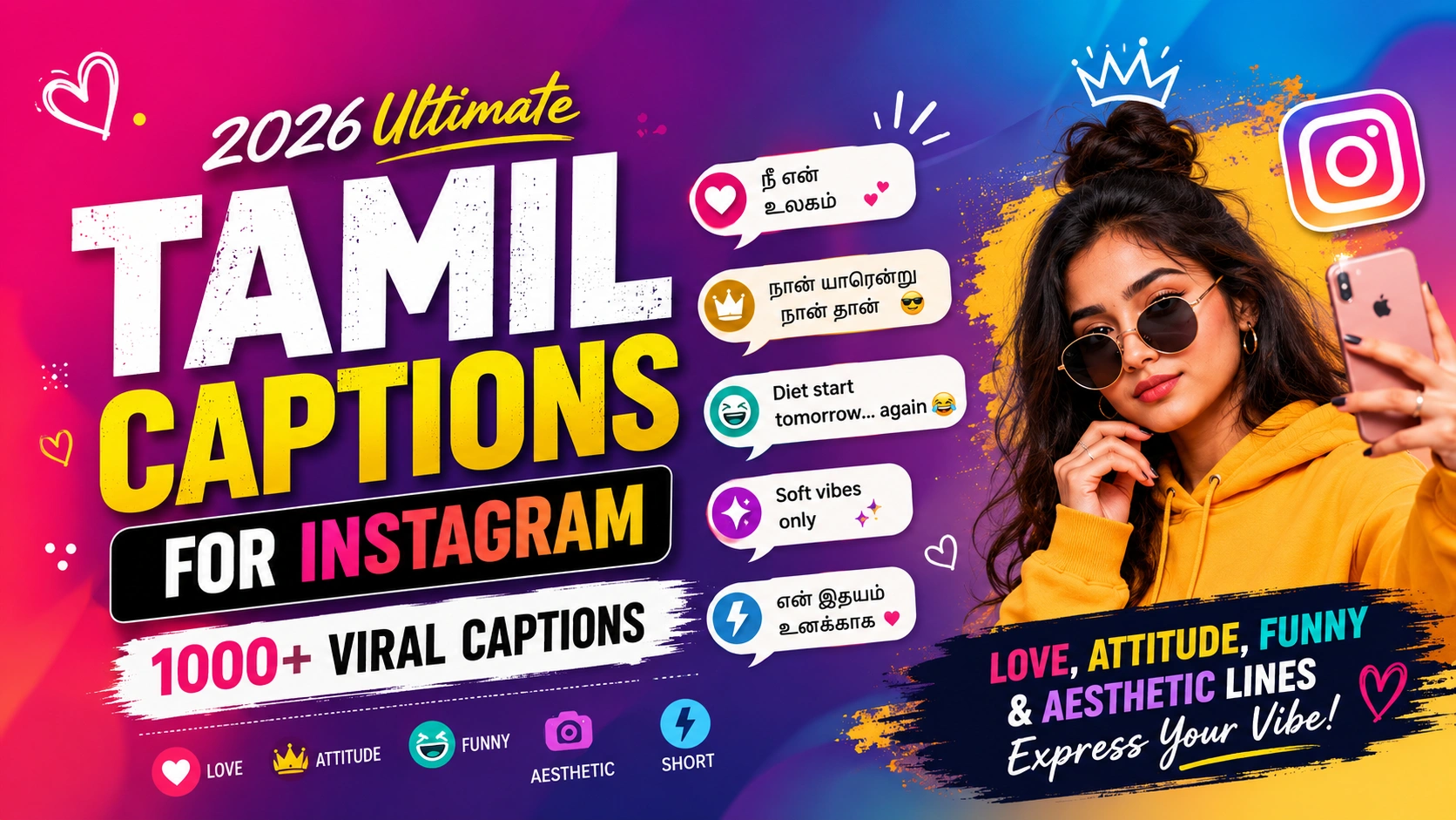 Tamil Captions For Instagram