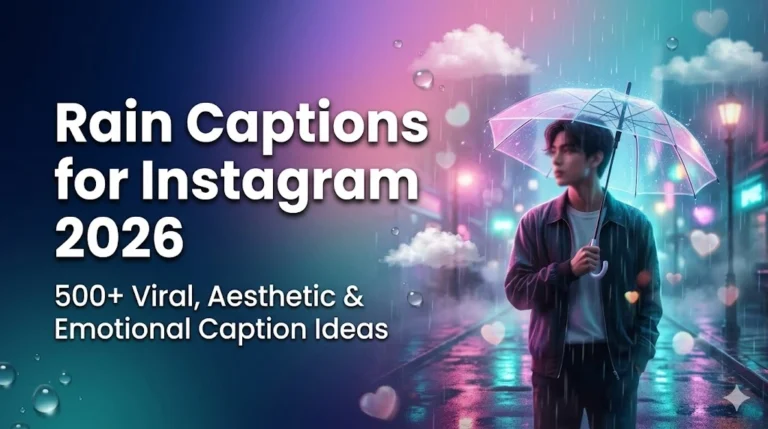 Rain Captions For Instagram