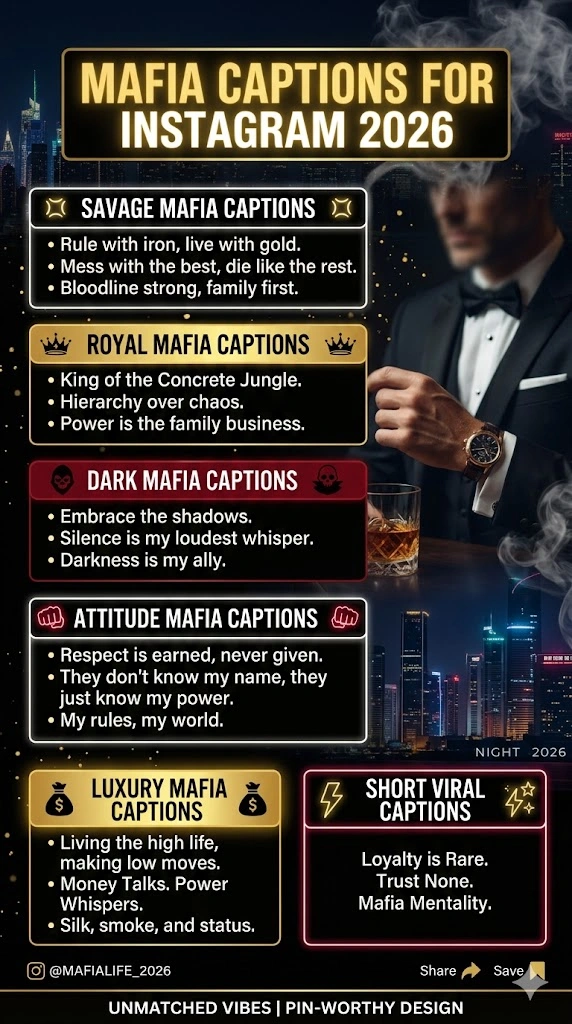 Mafia Captions For Instagram