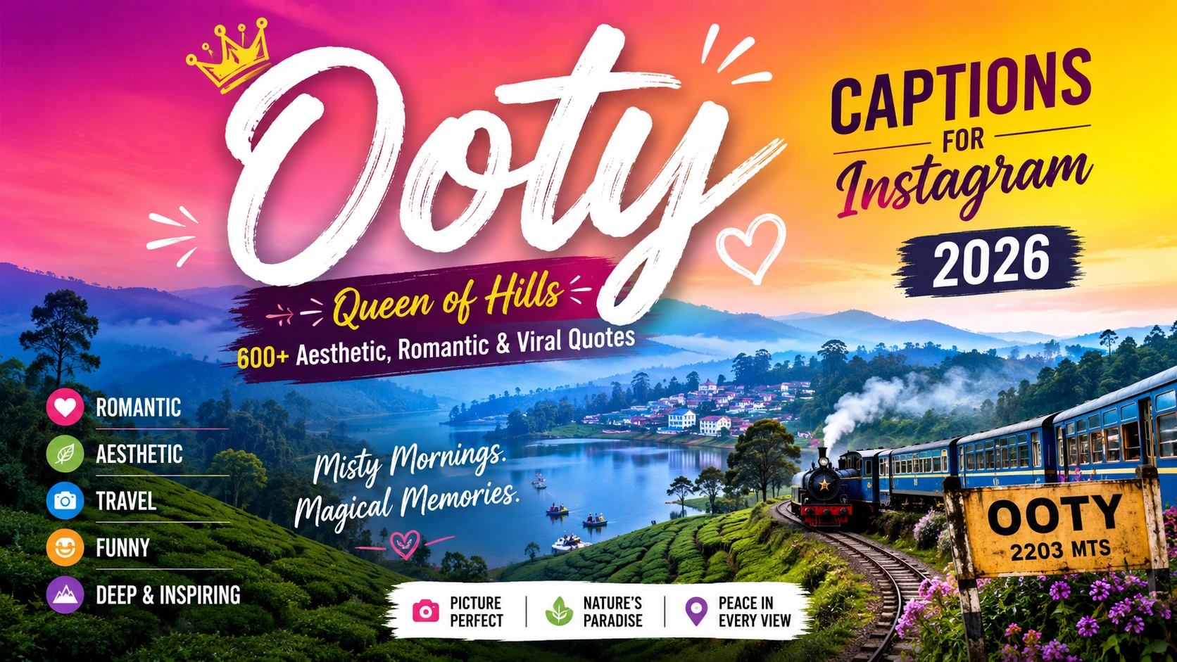 Ooty Captions For Instagram