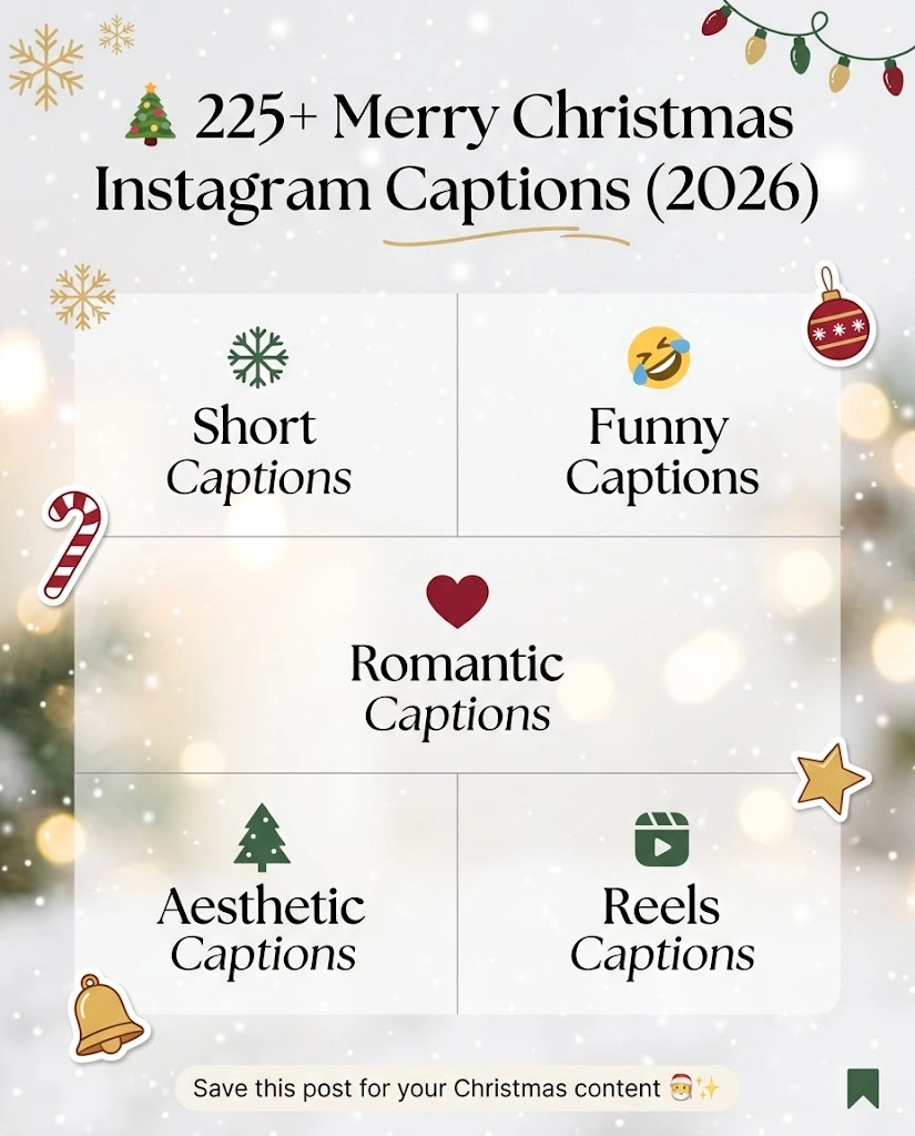 Merry Christmas Instagram Captions