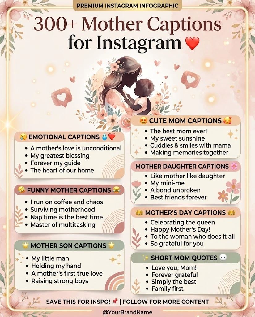 Mother Captions For Instagram