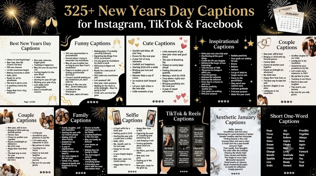 New Years Day Captions