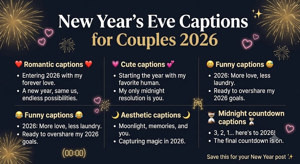 New Years Eve Captions Couples